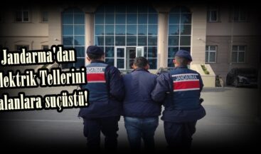 Jandarma’dan Elektrik Tellerini çalanlara suçüstü!
