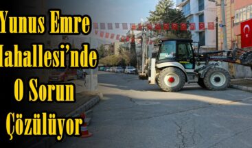 Yunus Emre Mahallesi’nde O Sorun Çözülüyor.