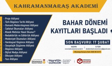 Kahramanmaraş Akademi Kayıtları Başladı