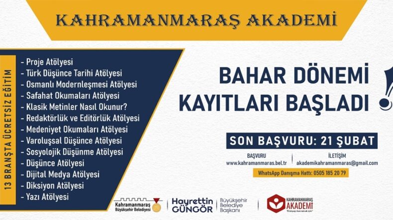 Akademi’de Başvuru Süresi Uzatıldı.