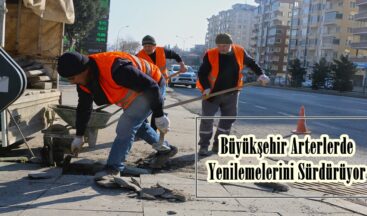 Büyükşehir Arterlerde Yenilemelerini Sürdürüyor.