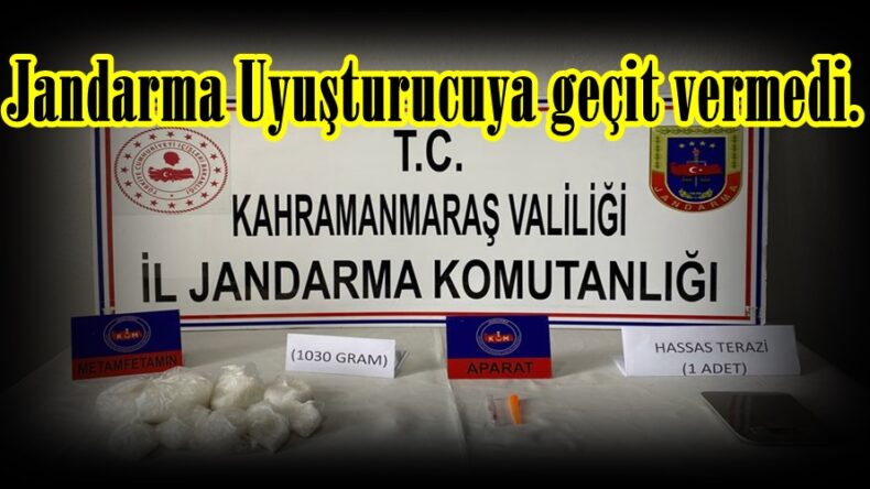 Jandarma Uyuşturucuya geçit vermedi.