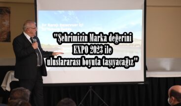 “Şehrimizin Marka değerini EXPO 2023 ile uluslararası boyuta taşıyacağız”