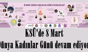 KSÜ’de 8 Mart Dünya Kadınlar Günü devam ediyor.