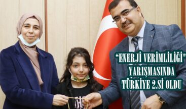 “ENERJİ VERİMLİLİĞİ” YARIŞMASINDA TÜRKİYE 2.Sİ OLDU.