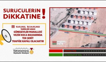 Büyükşehir’den Sürücülere Uyarı.