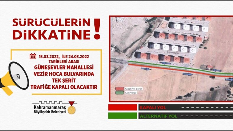 Büyükşehir’den Sürücülere Uyarı.