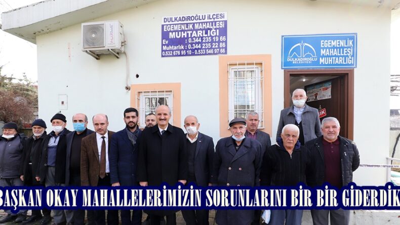 BAŞKAN OKAY MAHALLELERİMİZİN SORUNLARINI BİR BİR GİDERDİK.