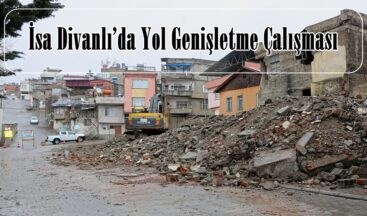 İsa Divanlı’da Yol Genişletme Çalışması.