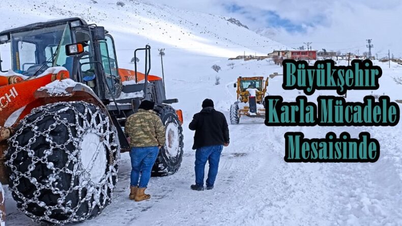 Büyükşehir Karla Mücadele Mesaisinde.