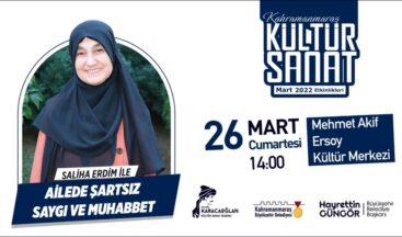 Kültür Sanat Etkinliklerinde Yazar Saliha Erdim Söyleşisi.