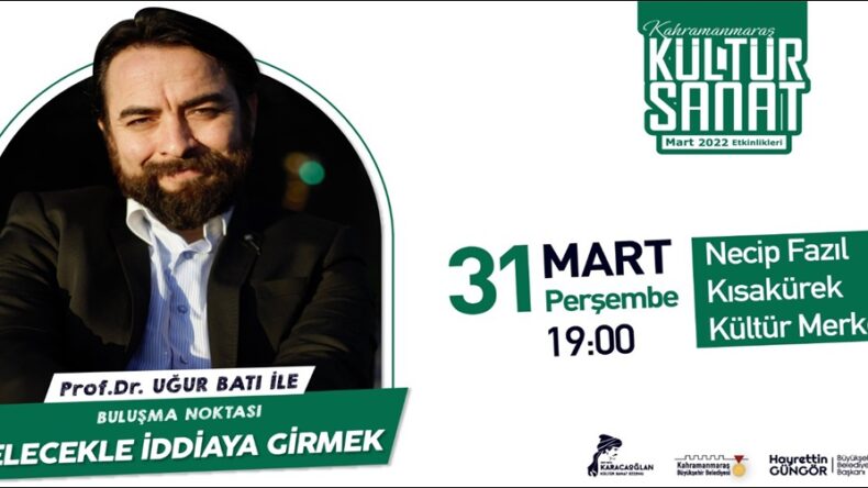 Kültür Sanat Etkinliklerinde Yazar Batı Konferansı.