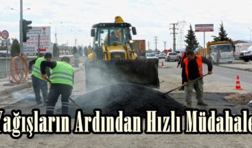 Yağışların Ardından Hızlı Müdahale