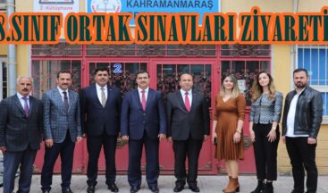 8.SINIF ORTAK SINAVLARI ZİYARETİ.