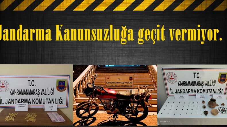 Jandarma Kanunsuzluğa geçit vermiyor.