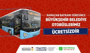 Bayramda Büyükşehir Otobüsleri Ücretsiz.