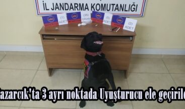 Pazarcık’ta 3 ayrı noktada Uyuşturucu ele geçirildi.