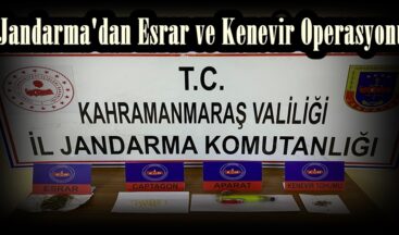 Jandarma’dan Esrar ve Kenevir Operasyonu.