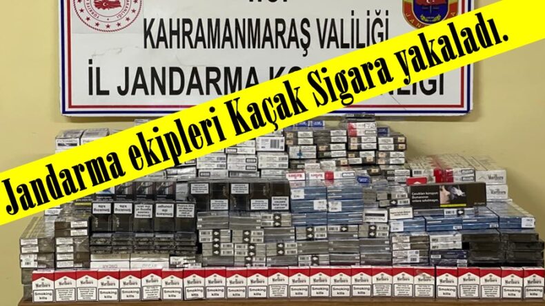 Jandarma ekipleri Kaçak Sigara yakaladı.