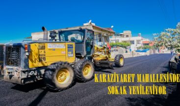 KARAZİYARET MAHALLESİNDE SOKAK YENİLENİYOR.