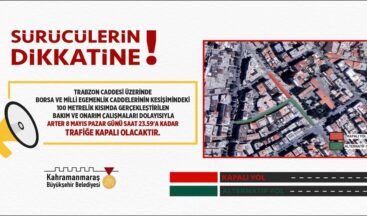 Sürücülere Alternatif Güzergâh Uyarısı!