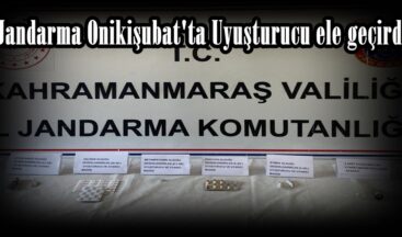 Jandarma Onikişubat’ta Uyuşturucu ele geçirdi.