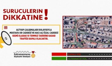 Sürücüler Alternatif Güzergâhlara Yönlendirildi.