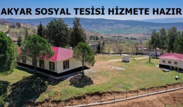 AKYAR SOSYAL TESİSİ HİZMETE HAZIR
