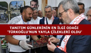 TANITIM GÜNLERİNİN EN İLGİ ODAĞI ‘TÜRKOĞLU’NUN YAYLA ÇİLEKLERİ OLDU’