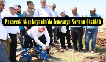 Pazarcık Akçakoyunlu’da İçmesuyu Sorunu Çözüldü.