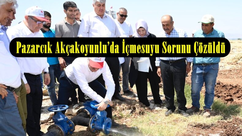Pazarcık Akçakoyunlu’da İçmesuyu Sorunu Çözüldü.