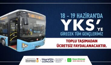 Sınava Girecek Öğrencilere Toplu Taşıma Ücretsiz.