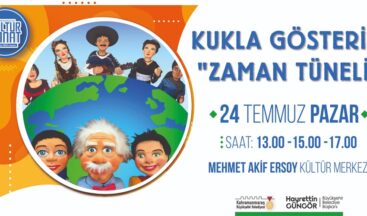 ‘Zaman Tüneli’ Kukla Gösterisi Çocuklarla Buluşacak.