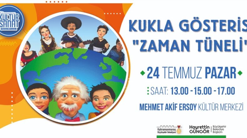 ‘Zaman Tüneli’ Kukla Gösterisi Çocuklarla Buluşacak.