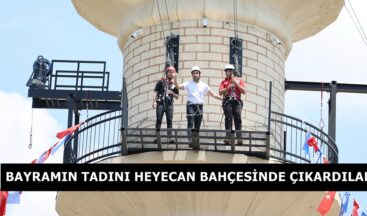BAYRAMIN TADINI HEYECAN BAHÇESİNDE ÇIKARDILAR.
