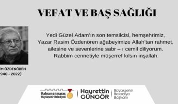 Başkan Güngör’den Yazar Özdenören İçin Taziye Mesajı.