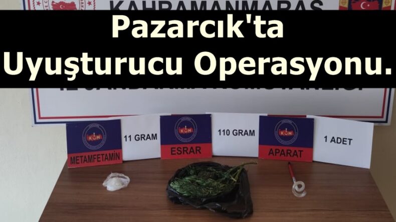 Pazarcık’ta Uyuşturucu Operasyonu.
