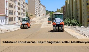 Yıldızkent Konutları’na Ulaşım Sağlayan Yollar Asfaltlanıyor.
