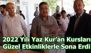 2022 Yılı Yaz Kur’an Kursları Güzel Etkinliklerle Sona Erdi.