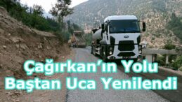 Çağırkan’ın Yolu Baştan Uca Yenilendi.