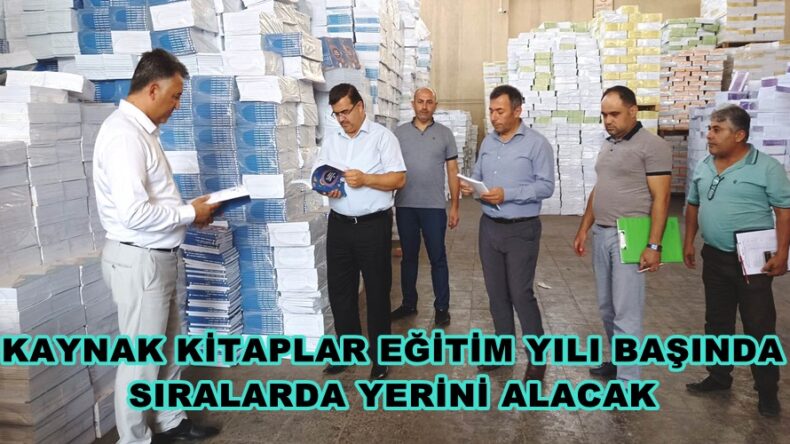 KAYNAK KİTAPLAR EĞİTİM YILI BAŞINDA SIRALARDA YERİNİ ALACAK