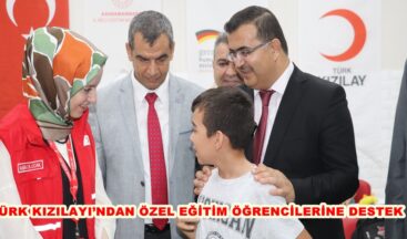 TÜRK KIZILAYI’NDAN ÖZEL EĞİTİM ÖĞRENCİLERİNE DESTEK