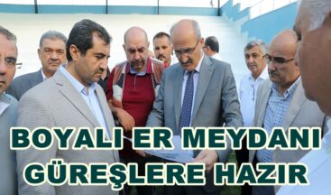 BOYALI ER MEYDANI GÜREŞLERE HAZIR