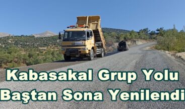 Kabasakal Grup Yolu Baştan Sona Yenilendi.