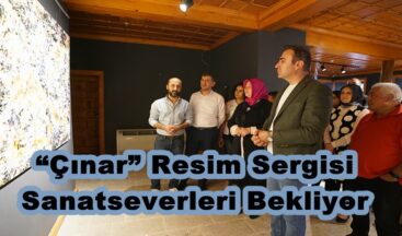 “Çınar” Resim Sergisi Sanatseverleri Bekliyor.