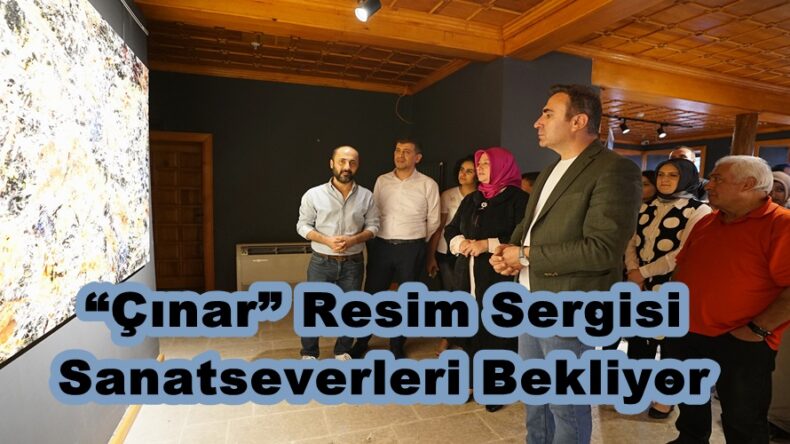 “Çınar” Resim Sergisi Sanatseverleri Bekliyor.