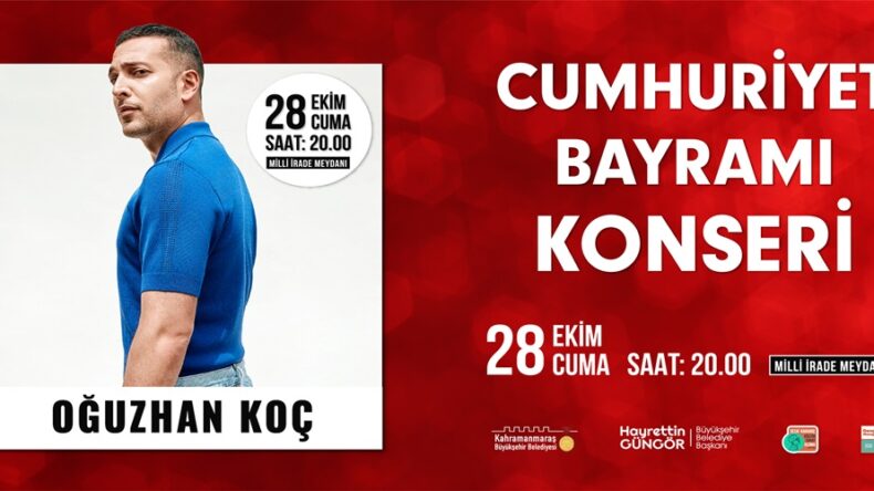 Oğuzhan Koç Kahramanmaraş’ta Sahne Alacak.