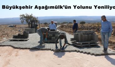 Büyükşehir Aşağımülk’ün Yolunu Yeniliyor.