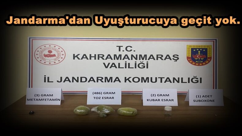 Jandarma’dan Uyuşturucuya geçit yok.