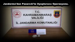 Jandarma’dan Pazarcık’ta Uyuşturucu Operasyonu.